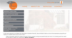 Desktop Screenshot of bikramyogasouthernpines.com